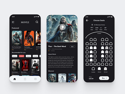 Movie Booking App - Mobile Design