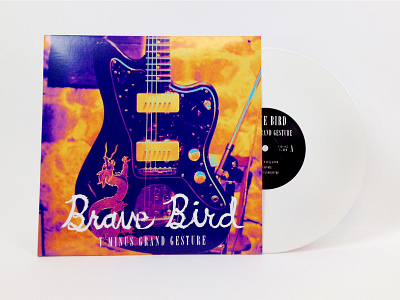 Brave Bird T-minus Grand Gesture LP album artwork album cover design graphic design layout photography type vinyl record