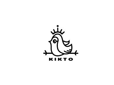 Kikto bird boldflower crown kikto logo speed