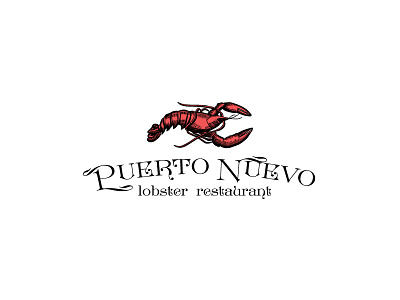 Puerto Nuevo animal lobster logo nuevo puerto red sea