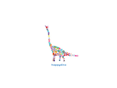 Happydino boldflower happydino logo