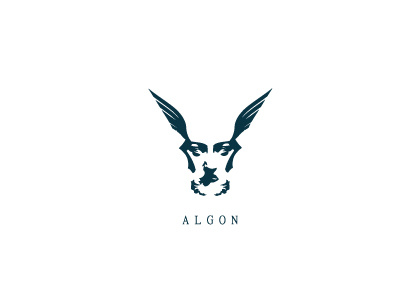 Algon algon boldflower head logo victory wings