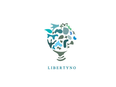 Libertyno animal boldflower earth libertyno logo magic people world