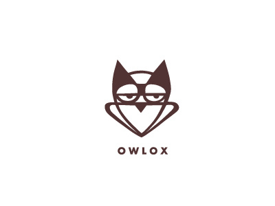 Owlox bird boldflower logo night owl owlox