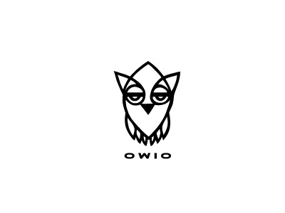 Owio bird boldflower logo night owio owl