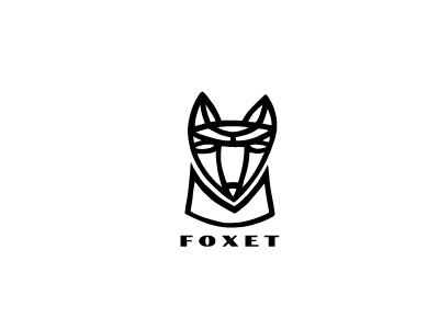 Foxet animal boldflower fox foxet logo
