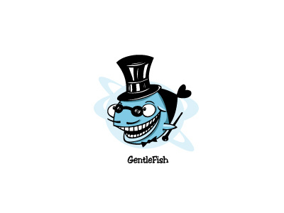 Gentlefish blue boldflower fish gentlefish logo sea