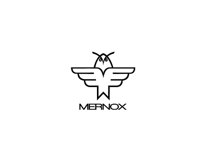 Mernox bird boldflower logo mernox owl