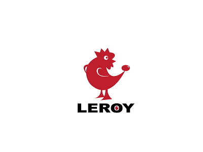 Leroy animal bird boldflower leroy logo red rooster