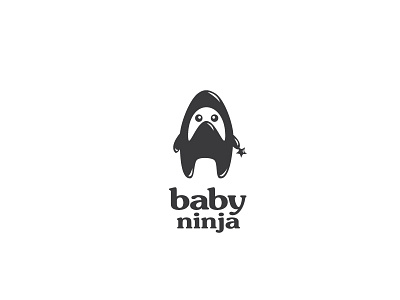 Baby Ninja baby logo ninja