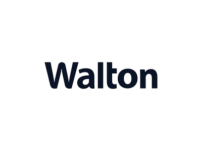 Walton - Logo Redesign Concept app blue branding clean design flat graphicdesign illustrator inspiration logo logotype minimal modern rebranding top typography vector walmart walton web