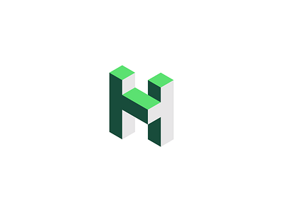 Hector - Logo Concept 3d app blockchain blocks branding concept cryptocurrency design green h icon identity illustration inspiration letter logo mark technology web3 website