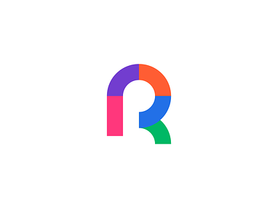 Letter R - Logo Concept app branding concept creative design ecommerce flat graphic design icon identity illustration inspiration letter logo mark minimal r rainbow typography website
