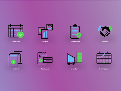 Pixel perfect grid icons black blue factory factoryicons green grid gridicon icongraphy iconinspiration icons icons design icons pack icons set icontheme pixel pixelicon pixelperfect purple symbol design symbol icon