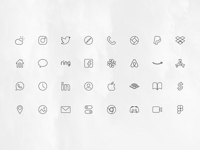 iOS 14 icon pack icons pack icons set iconset ios14 minimalist vector