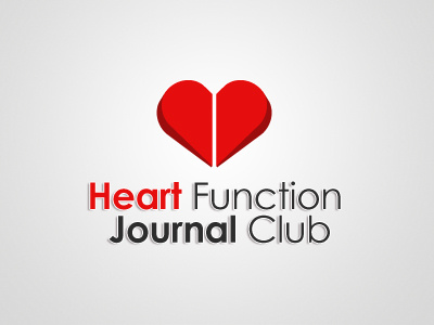 Heart Function Journal Club design illustration logo