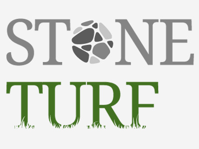 Stone and Turf Logo illustration logo typography