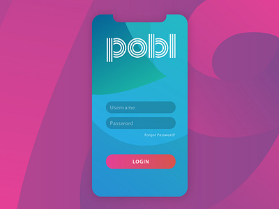 Pobl App Layout app brand creative illustration ux vector