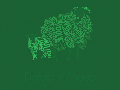 Sheep Illustration design illustration poster print typography vector