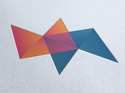 MW Logo branding colors letterpress logo monogram triangles twinoaks typography