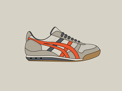 Sneakerdoodle aasics design doodle icon illustration shoes sneaker vector