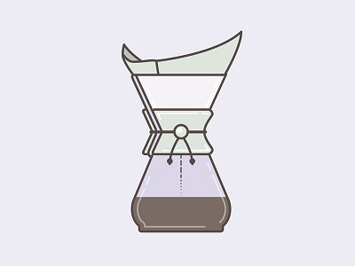 Chemex chemex coffee craft design doodle illustration vector