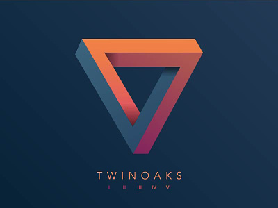 TWINOAKS V anniversary five geometry gradients impossible penrose triangle twinoaks