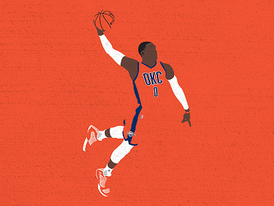 Russdiculous basketball illustration mvp nba russ russell westbrook thunder vector