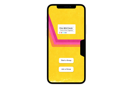 Welcome Page, Films With Friends app art branding design graphic design illustration minimal ui ux web