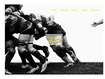 Tight Five Rugby Magazine branding clean design graphic design illustration minimal ui