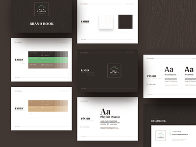 Vila Valeria ⏤ Brand style guide brand brown forest green identity nature styleguides wood