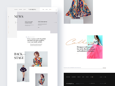 Vavrova ⏤ Web News & Media clean dresses fashion fashion design minimal modeling modern product detail product showcase web web design webdesign website website design