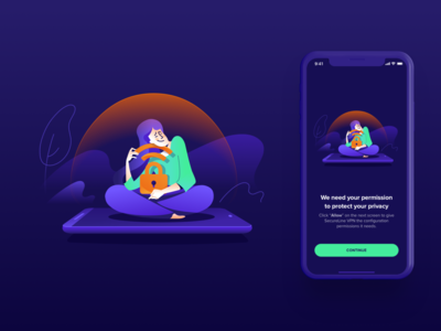 Avast Illustrations ⏤ VPN Mobile #4 app application avast connection illustration ios iosapp mobileapp permission privacy productdesign protection security vpn