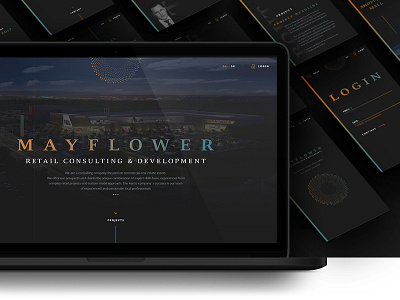 Mayflower Webdesign / 2016 clean dark interface mobile ui web webdesign