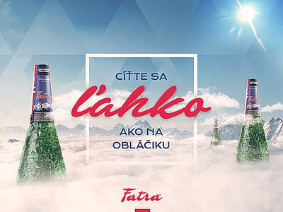 FATRA facebook post #02 bottle clouds crystals facebook fatra green mineral mountains post product sky water