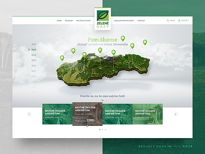 Zelene Oazy — Website Concept 2015 enviroment green nature slovnaft ui ux web webdesign