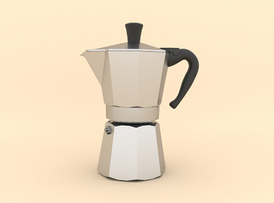 Italian Press 3d coffee maya product