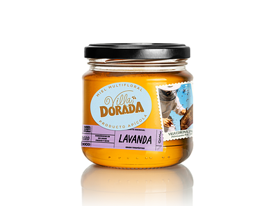 Villa Dorada / Honey packaging apicola brand design branding brando flowers graphicdesign honey lavanda logotype mexico package packagingdesign titofolio titorama