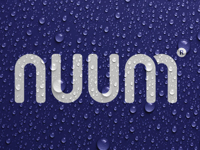 nuum - water brand branding continuum custom identity logo logotype titofolio typeface water