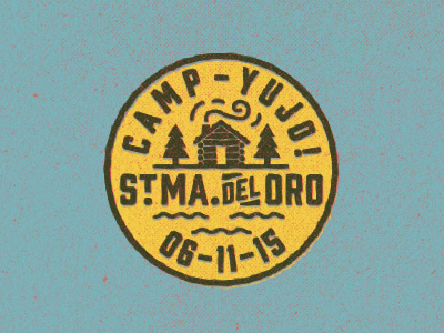 Camp YuJo! badge cabin camp forest lake logo yujo!