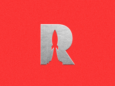 R / Monogram foil monogram r rocket titofolio