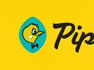Pip brand lettering logo mascot pipiolo titofolio titorama