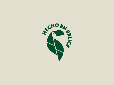 Hecho en Belice / Made in Belize belice belize hoja leaf logo logotype made titofolio titorama tucan