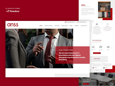 Law Firm Website Re-design design flat minimal timedoor ui ux web web design website