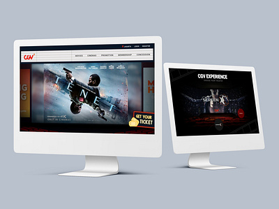 CGV Indonesia Website Re-design cinema design movie theater ui ux web web design website