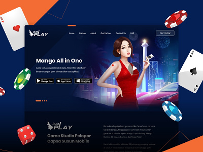 Game Studio Company Profile Website company profile design game game studio ui ux web web design website