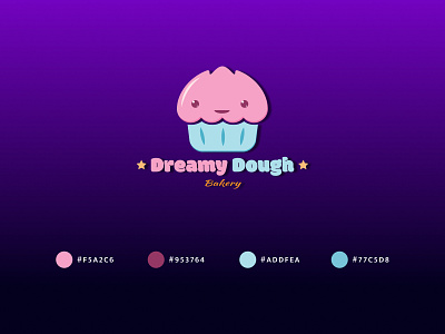 Dreamy Dough Bakery logo branding design graphic design illustration logo typography vector