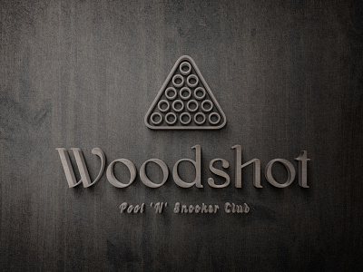 Woodshot pool 'n' snooker club logo branding design graphic design logo vector