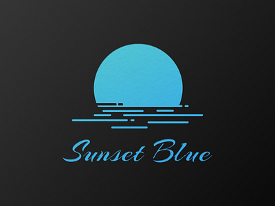 Sunset Blue logo branding design graphic design icon logo typography ui ux vector