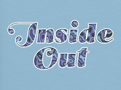 Inside Out Typography branding design graphic design icon illustration logo typography vector